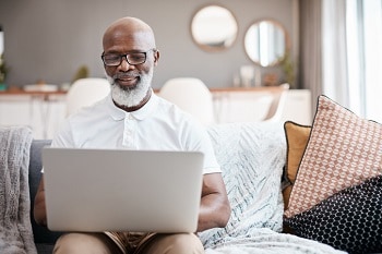 Man on computer