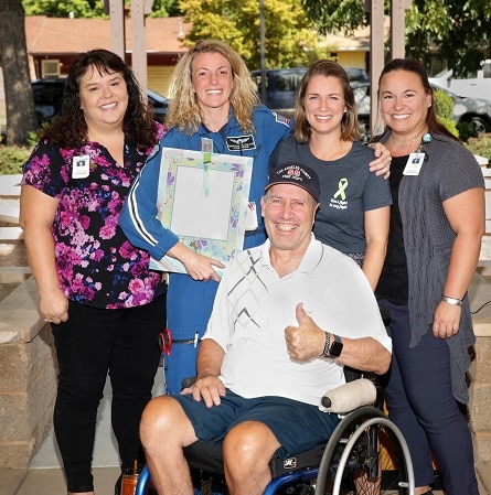 Katie Duncan and a group of Enloe caregivers