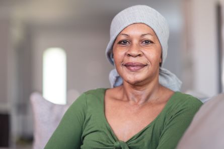 women with a cap on