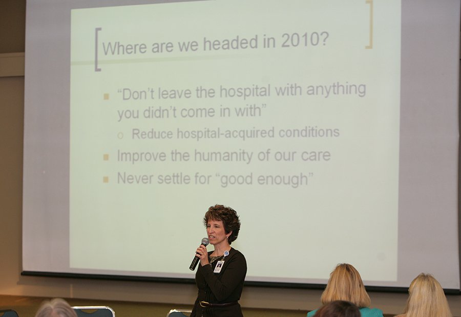 Marcia Nelson, M.D., at the first Quality Summit