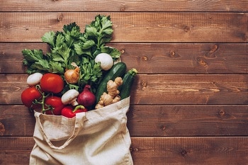 Vegetables in a bag