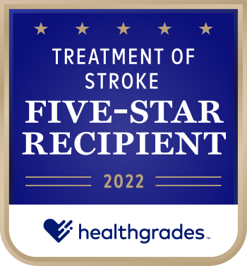 Healthgrades 5 star recipient Treatment of Stroke