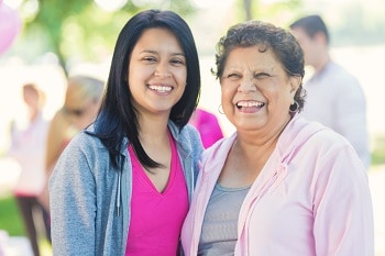 Cancer survivor and her daughter 