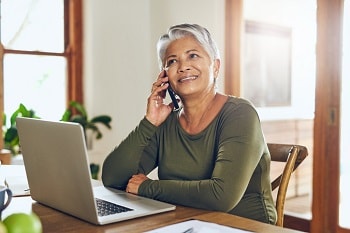 Woman on the phone 